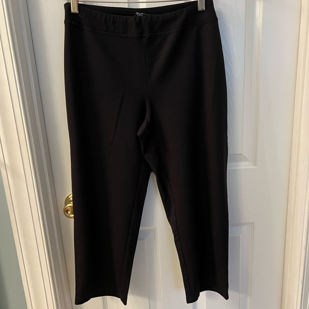 Zac & Rachel Woman Black Stretch Cropped Pants Sz 1X